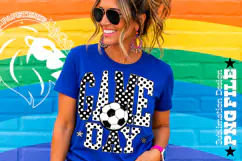 Soccer Game Day Sublimation PNG, Polka Dots Product Image 7