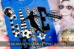 Soccer Game Day Sublimation PNG, Leopard, Striped Lines Product Image 3