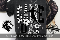 Soccer Game Day Sublimation PNG, Leopard, Striped Lines Product Image 5