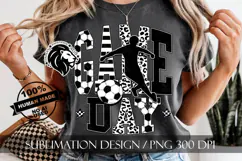 Soccer Game Day Sublimation PNG, Leopard, Striped Lines Product Image 6