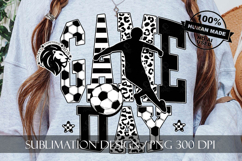 Soccer Game Day Sublimation PNG, Leopard, Striped Lines Product Image 7
