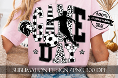 Soccer Game Day Sublimation PNG, Leopard, Striped Lines Product Image 8