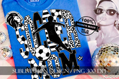 Soccer Mom Sublimation PNG, Leopard, Striped Lines Product Image 3