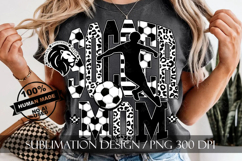 Soccer Mom Sublimation PNG, Leopard, Striped Lines Product Image 5