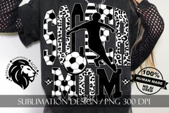 Soccer Mom Sublimation PNG, Leopard, Striped Lines Product Image 6