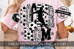 Soccer Mom Sublimation PNG, Leopard, Striped Lines Product Image 7