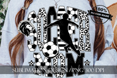 Soccer Mom Sublimation PNG, Leopard, Striped Lines Product Image 8