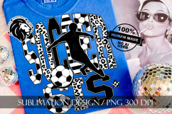 Soccer Sis Sister Sublimation PNG, Leopard, Striped Lines Product Image 4