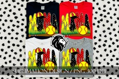 Softball Mama Polka Dots Sublimation PNG Product Image 3