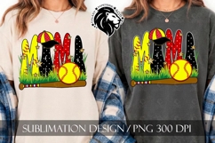 Softball Mama Polka Dots Sublimation PNG Product Image 2