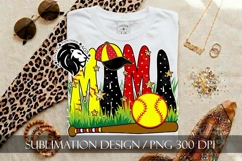 Softball Mama Polka Dots Sublimation PNG Product Image 8