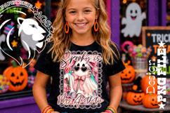 Coquette Ghost Halloween Tshirt Design PNG Product Image 3