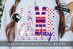 Patriotic Baseball Game Day Sublimation PNG Product Image 4