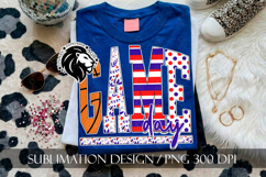 Patriotic Basketball Game Day Sublimation PNG Product Image 1