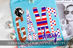 Patriotic Football Game Day Sublimation PNG Product Image 4