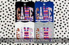 Patriotic Football Game Day Sublimation PNG Product Image 6