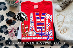 Patriotic Football Game Day Sublimation PNG Product Image 7