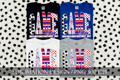 Patriotic Soccer Game Day Sublimation PNG Product Image 6