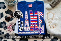 Patriotic Soccer Game Day Sublimation PNG Product Image 7