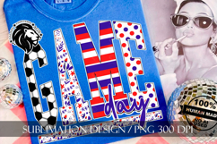 Patriotic Soccer Game Day Sublimation PNG Product Image 2