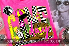 Pink Game Day Softball Sublimation PNG Product Image 1
