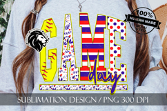 Patriotic Softball Game Day Sublimation PNG Product Image 4