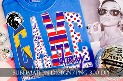 Patriotic Volleyball Game Day Sublimation PNG Product Image 3