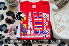 Patriotic Volleyball Game Day Sublimation PNG Product Image 1
