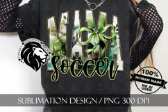 Soccer Mama Sublimation PNG, Coquette, Watercolor, Gold Product Image 4