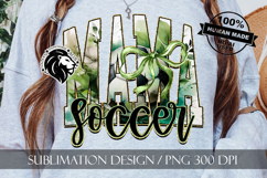 Soccer Mama Sublimation PNG, Coquette, Watercolor, Gold Product Image 5