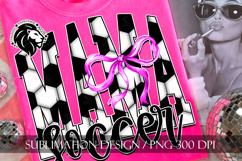 Soccer Mama Sublimation PNG, Fucsia, Pink Coquette Product Image 5