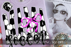 Soccer Mama Sublimation PNG, Fucsia, Pink Coquette Product Image 6