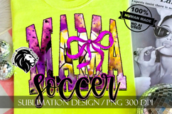 Soccer Mama Sublimation PNG, Coquette, Purple Yellow Product Image 6