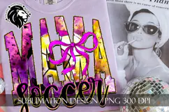 Soccer Mama Sublimation PNG, Coquette, Purple Yellow Product Image 1