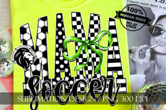Soccer Mama Sublimation PNG, Green Coquette Product Image 3
