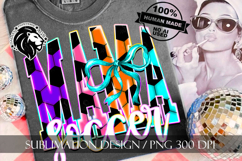 Coquette Neon Soccer Mama Sublimation PNG Product Image 8