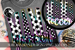 Soccer Mama Sublimation PNG, Colorful, Polka Dots Product Image 3