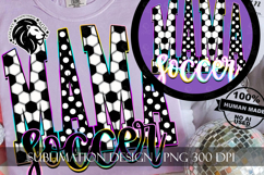 Soccer Mama Sublimation PNG, Colorful, Polka Dots Product Image 1