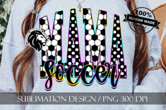 Soccer Mama Sublimation PNG, Colorful, Polka Dots Product Image 7