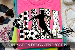 Gold Soccer Nana Sublimation PNG, Leopard, Polka Dots Product Image 3