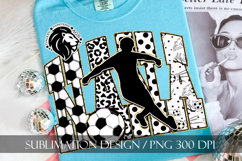 Gold Soccer Nana Sublimation PNG, Leopard, Polka Dots Product Image 4
