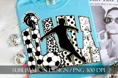 Gold Soccer Nana Sublimation PNG, Leopard, Polka Dots Product Image 4