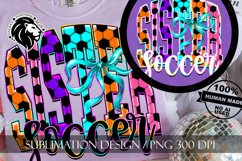 Coquette Neon Soccer Sister Sublimation PNG Product Image 7