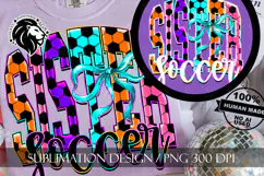 Coquette Neon Soccer Sister Sublimation PNG Product Image 7