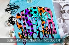 Coquette Neon Soccer Sister Sublimation PNG Product Image 5