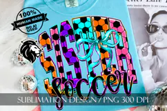 Coquette Neon Soccer Sister Sublimation PNG Product Image 5