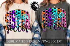 Coquette Neon Soccer Sister Sublimation PNG Product Image 6