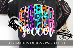 Coquette Neon Soccer Sister Sublimation PNG Product Image 10