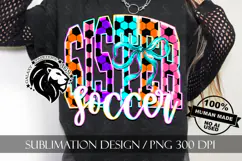 Coquette Neon Soccer Sister Sublimation PNG Product Image 10
