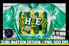 Cheer Sublimation Design PNG | Green Yellow Cheer Product Image 2